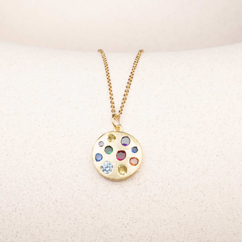 Halskæde m. vedhæng - Colorstorm