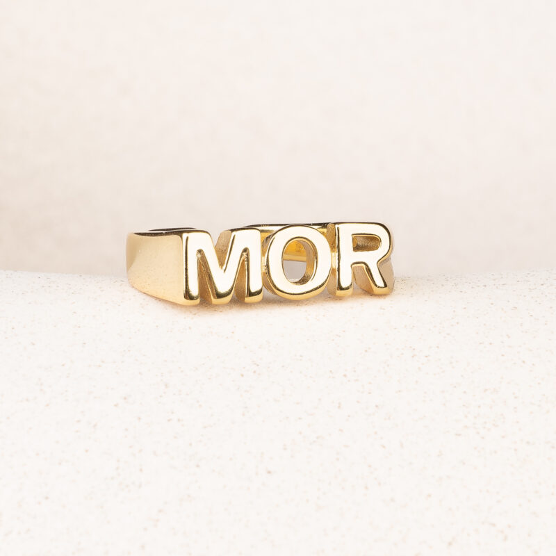Forgyldt MOR-ring