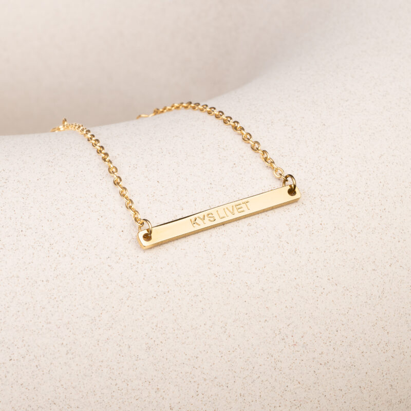 KYS LIVET forgyldt armbånd