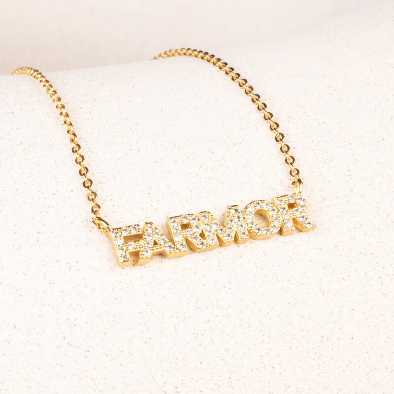 Forgyldt FARMOR-halskæde